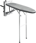 Decouvrez cette table de repassage a surface permeable a la vapeur en coloris gris