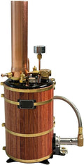 Un modele de machine a vapeur comporte des elements en bois