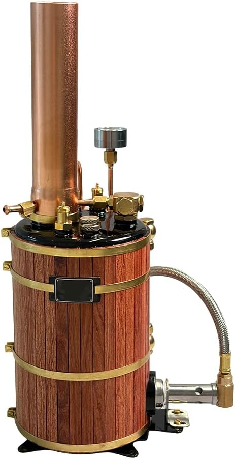 Un modele de machine a vapeur comporte des elements en bois