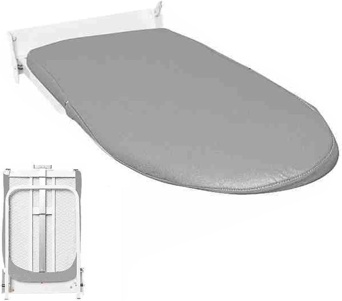 Une planche escamotable qui se replie apres usage dispose aussi d'une partie textile en coton