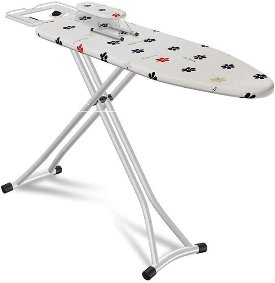 Une table de repassage propose un support pour le fer avec des appuis antiderapants