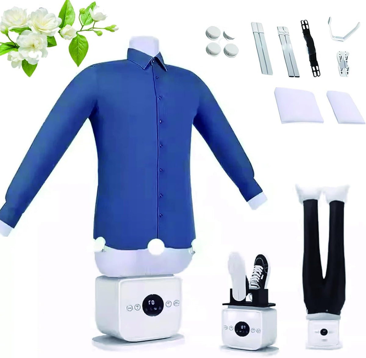 Un mannequin de repassage dispose d'un mecanisme escamotable et d'un format compact