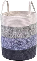 Un panier a linge comprend une partie textile en coton avec une poignee de prise en main