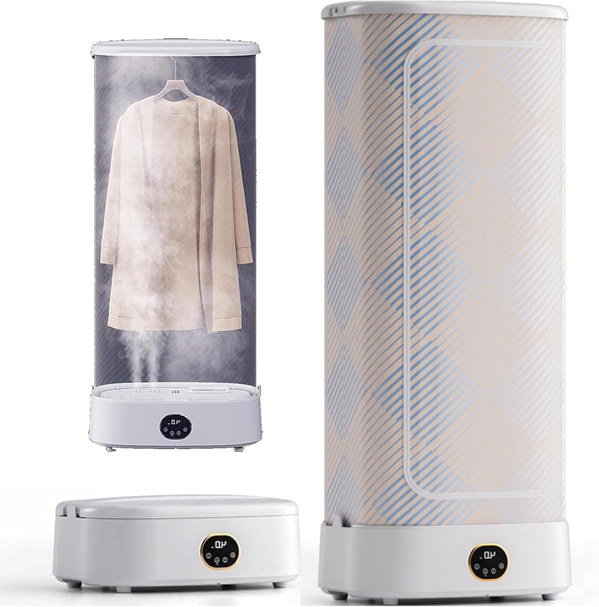Un mannequin de repassage propose des commandes tactiles avec une structure pliante